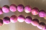Frosted Matte 6mm or 8mm Purple Sugilite Beads